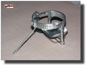 Vought OS2U Kingfisher. Machine gun ring mount. Scratch built in metal by Rojas Bazán. 1:15 scale. Vought OS2U Kingfisher. Machine gun ring mount. Scratch built in metal by Rojas Bazán. 1:15 scale.
